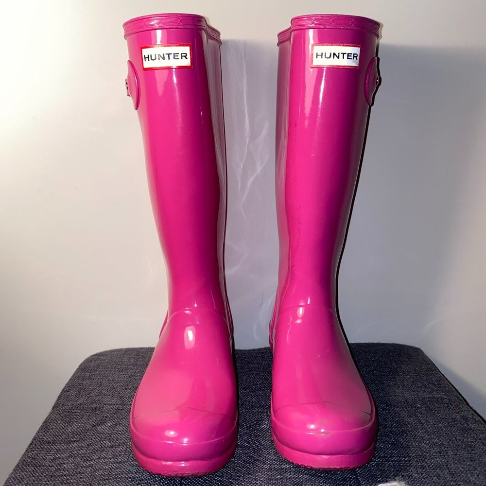 Hot Pink Hunter Rain Boots